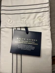 Ralph Lauren Organic Handkerchief Embroidery Set Of Pillowcases Graphite. Fixed Price $49.99.