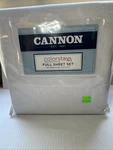 Cannon Full Sheet Set White Cotten Blend 250 Thread Count Nos Sears 4 Piece. Fixed Price $27.00.
