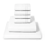 Mellanni 6-PIECE Bed Sheet Set- Deep Pocket, Wrinkle, Stain Resistant Microfiber. Fixed Price $37.97.