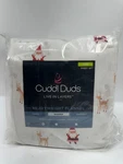 Cuddl Duds King Sheet Set Heavyweight Flannel - Santa And Reindeer 4PC. Fixed Price $49.90.