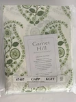 Garnet Hill Organic Cotton King Flat Sheet Siesta Green Flower Paisley Nip. Fixed Price $59.00.