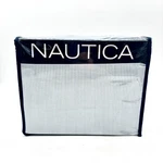Nautica Cotton Percale King Sheet Set With Pillowcases, Penny Pinstripe Blue. Fixed Price $33.60.
