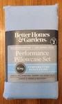 Better Homes Gardens King Solid Blue Pillowcases 400 Thread Count #16124. Fixed Price $12.50.