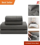 Organic Cotton Full Sheet Set Hotel Crisp Percale Cooling 4-PIECE Bedding. Fixed Price $61.97.