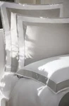 $1300 New Frette 4 Pc Flying Sheet Set Shams Fitted Milk Grey White Queen Bed. Fixed Price $599.00.
