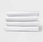 4-PACK Twin/twin Xl Dorm Bed Fitted Sheets White Microfiber Room Essentials. Fixed Price $23.00.