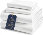 100% Egyptian Cotton Sheets Queen Size, 4 Piece Silky Sateen Weave Bed. Fixed Price $146.99.