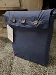 Britanica Home Fashions 3-PIECE Twin Sheet Set Navy Blue/polyester Store Sample. Fixed Price $18.00.