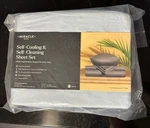 Miracle Made Self-cooling Self-cleaning Twin Xl Sheet Set, Sky Blue. Fixed Price $65.00.