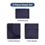 225 Thread Count Cotton Rich 3 Piece Twin Bed Sheet Set 1 Fitted. Fixed Price $26.33.