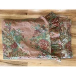 Ralph Lauren Maura Twin Flat Sheet Floral Cabbage Rose Ruffle Terracotta Cotton. Fixed Price $36.00.