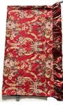 Vtg Ralph Lauren Danielle Marseilles Red Floral Full Ruffled Flat Sheet - Vguc. Fixed Price $29.99.