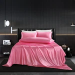 Hommxjf 5PCS Peach Red Sheets King Satin Set Size Silky. Fixed Price $56.99.