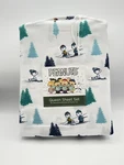 Peanuts Snoopy Holiday Teal Christmas Tree & Skiing Sheet Set - Queen Size 2024. Fixed Price $46.90.