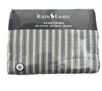 Vtg Ralph Lauren Claudine King Flat Sheet Stripe Cotton 200 Thread Irregular. Fixed Price $89.95.