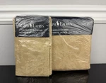 Vintage Ralph Lauren Avery Cafe Damask Charlotte 13" Fitted Sheet Pillowcase Set. Fixed Price $395.00.
