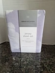 Makers Collective Teen Twin Jersey Sheet Set Light Purple*with Clouds. Fixed Price $13.00.