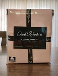 Dwell Studio 4-PIECE King Sheet Set 100% Cotton Percale Cool & Crisp Pearl Blush. Fixed Price $69.00.