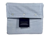 Ralph Lauren King Xtra Deep Fitted Sheet Organic Oxford Stripe Blue White Cotton. Fixed Price $134.33.
