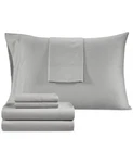 Dawson 1000-THREAD Count Cotton Blend 6-PC. Sheet Set, King Gray. Fixed Price $50.00.