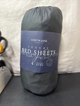 Cozy House Luxury Bed Sheets Bamboo Viscose Blend 4 Piece Set King-black. Fixed Price $60.00.