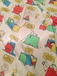 Vintage Snoopy Real 1971 Great Sheet!!! Made Usa Peanuts. Fixed Price $99.09.
