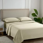 Carressa 100% Egyptian Cotton Queen Sheet Set - 600 Tc, Ultra Soft, Beach Sand. Fixed Price $105.99.