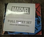 Marvel Comics Avengers Spider-man Hulk Full Sz Sheet Set Flat Fitted Pillowcase. Fixed Price $15.00.