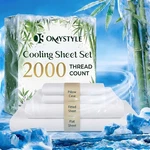 4-PIECE Premium Bamboo Blend Bed Set Deep Pocket Breathable Soft. Fixed Price $28.99.