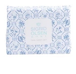 4-PC Sigrid Olsen Portugal Blue Tile Floral King Size Sheet Set. Fixed Price $68.00.