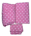 Pottery Barn Sheet Set Twin Xl 3PC Pink Polka Flat Fitted Dottie. Fixed Price $29.99.