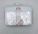 Bellino Fine Linens Italy Dobbi Stripe Sateen Queen Sheet Set White ;nip. Fixed Price $119.99.