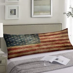 American Flag Body Pillow Cover Vintage Retro Usa Patriotic Long .... Fixed Price $31.79.
