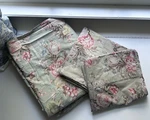 Vintage Ralph Lauren Charlotte Queen Flat Sheet + 2 Standard Pillowcases. Fixed Price $55.00.