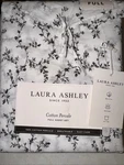 Laura Ashley Full Sheet Set Saras Sprig Floral Vines Black White 4PC Cotton. Fixed Price $65.00.