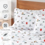 Berkshire Blanket Peanuts Kids Sheet Set, Queen Size -4 Pieces.. Fixed Price $54.95.