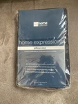 Jc Penney Dark Navy Blue Case For Queen Size Pillows Nib, Vintage 250 Th. Fixed Price $13.00.