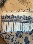 Ralph Lauren King Sheet Palm Harbor 2 Striped Shams Chinoiserie Euc. Fixed Price $75.00.