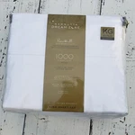 Discontinued Wamsutta Dream Zone 1000 Tc Pimacott King Sheet Set Stripe White. Fixed Price $710.00.