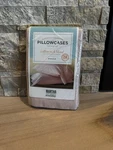 Martha Stewart Everyday 2 King Pillowcases Pink Peony Pinstripe Cotton Blend Nwt. Fixed Price $19.99.