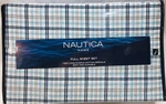 4P Nautica Full Sheet Set Cool Crisp Percale Long Staple Cotton Blue Plaid Jorge. Fixed Price $43.11.