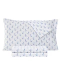 Sanders Coastal Printed Microfiber 4 Pc Sheet Set Blue Ocean Bay. Fixed Price $39.99.