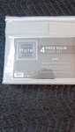 Hotel Collection King Sheet Set 4PC Solid Gray 100% Polyester 104X102IN Bedroom. Fixed Price $15.00.