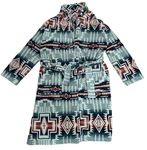 Pendleton Silver Blue Harding Star Aztec Bathrobe Unisex Size Medium. Fixed Price $189.99.