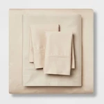 King Solid Performance 400 Thread Count Sheet Set True Khaki - Threshold:. Fixed Price $28.99.