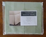 Collection By Charter Club Damask Stripe Bedskirt Twin. 500 Thrd. Cnt. 16" Drop. Fixed Price $14.99.