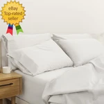 Sleep Percale Sheet Set, King,white Easy To Use Handle. Fixed Price $201.99.