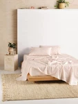 Linen House Vienna Sheet Set (pink) - Single: 180CM X 254CM (1 Flat. Fixed Price $122.88.
