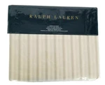 Ralph Lauren Francoise Dominique Stripe Queen Flat Sheet Cream/pink 100% Cotton. Fixed Price $75.99.