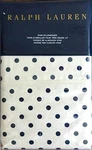 Ralph Lauren Modern Glamour Charlotte Polka Dot Pillowcases Navy Blue Cream King. Fixed Price $99.95.